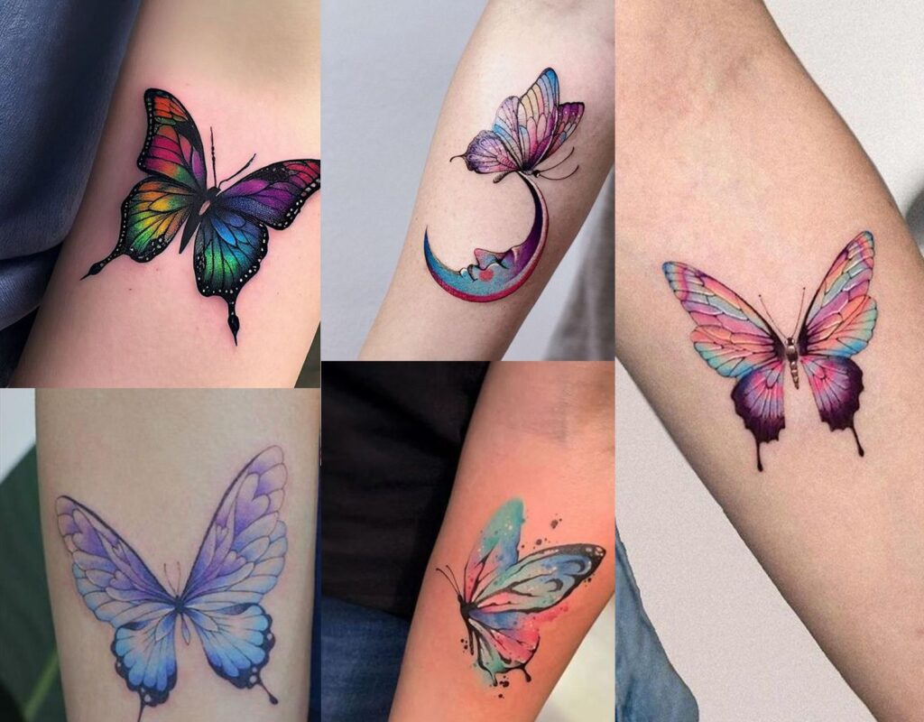 Peacock Butterfly Tattoos
