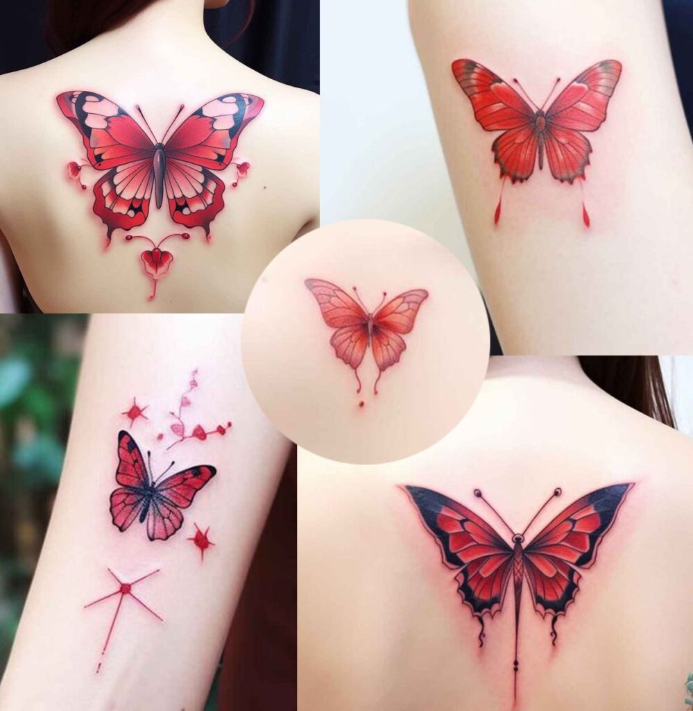 Red Admiral Butterfly Tattoos